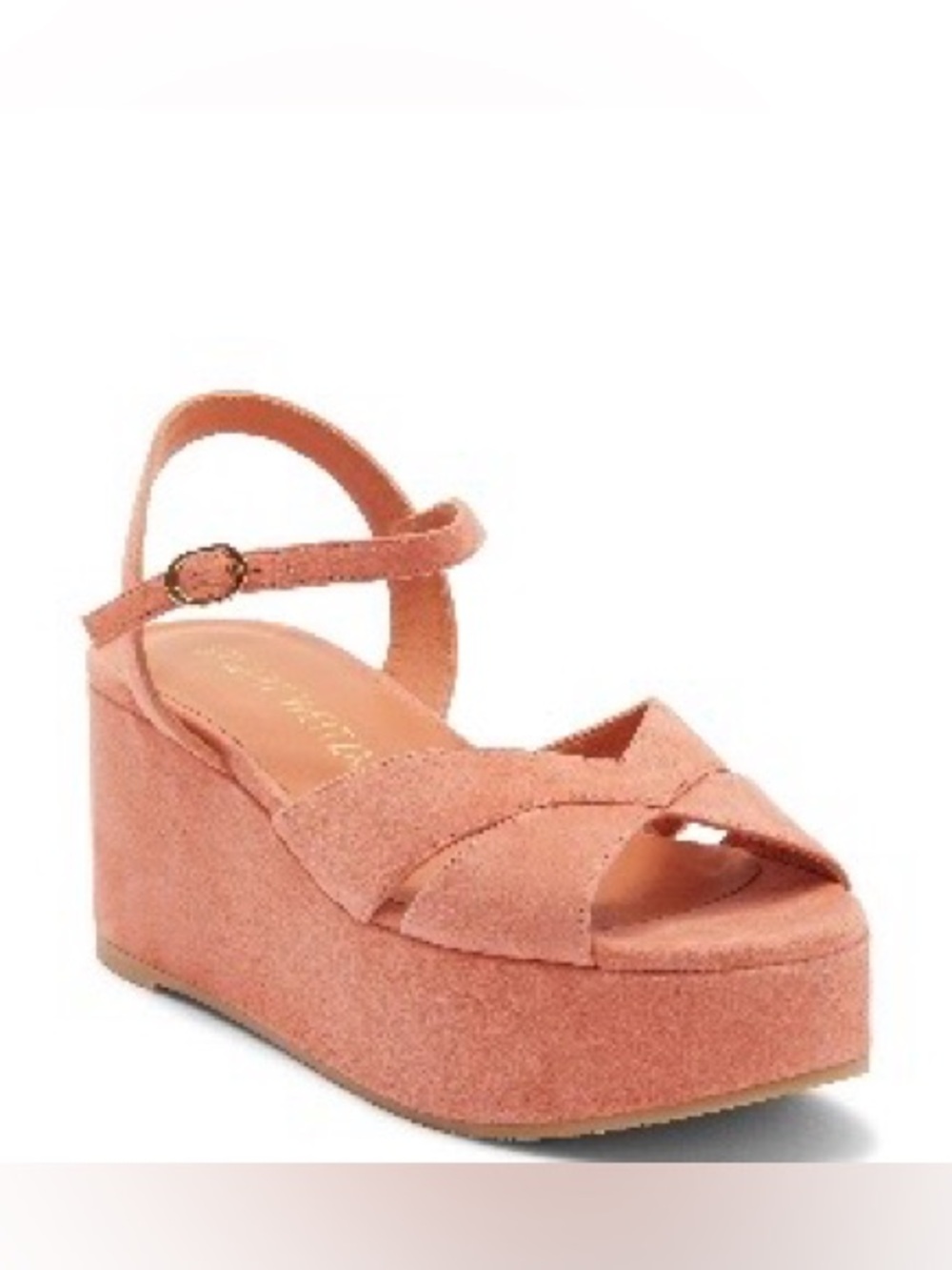 Stuart Weitzman Carmen MIDI Wedge Terracotta NWT